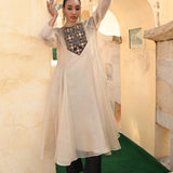 Jantar Mantar Ivory Black Embroidered Kurta Set