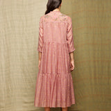 Rose Blush Tiered Embroidered Tunic Dress