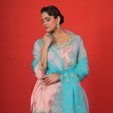 Butterfly short kurta sharara set
