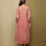 Rose Blush V-Neck Embroidered Tunic