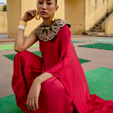 Gulab Embroidered Skirt Set