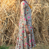 Printed Beige Zaal Boho Dress