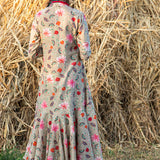 Printed Beige Zaal Boho Dress