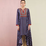 Morbagh Tribal Blue Cape Set
