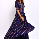 Moriya Embroidered Kurta With Dhoti Pants