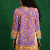 Purple / ivory butterfly sharara set