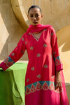 Jantar Mantar Red/Fuschia kurta set