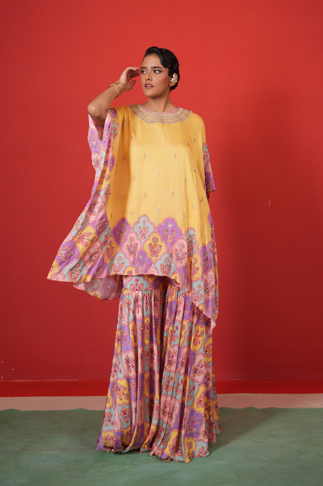 Butterfly Short Poncho Set