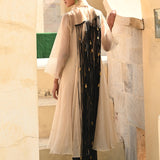Jantar Mantar Ivory Black Embroidered Kurta Set