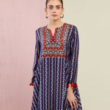 Morbagh Tribal Blue Cape Set