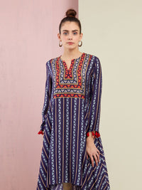 Morbagh Tribal Blue Cape Set