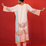 Ivory Multi Marodi Butterfly Kurta Set