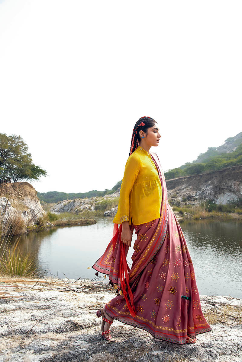 Morbagh Rose Pink Saree With Blouse