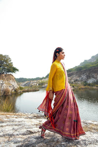 Morbagh Rose Pink Saree With Blouse