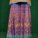 Purple / Ivory Butterfly Sharara Set