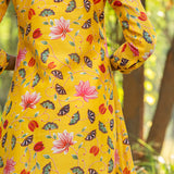 Printed Yellow Zaal Boho Dress