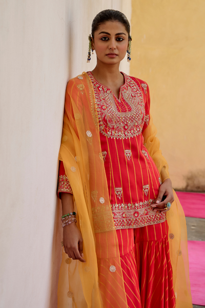 floral genda sharara set for festivals,
genda sharara set for bridal wear,
genda sharara set for special occasions,
luxury genda sharara set for women,
traditional genda sharara set for wedding,
genda sharara set with dupatta,
floral embroidered genda sharara set,
sharara choli set,
bridal sharara set,
wedding wear sharara,
indian wedding sharara set,
traditional ethnic wear for women,
designer wedding sharara,
luxury bridal sharara set,
ethnic wear for women,
sharara set with dupatta,