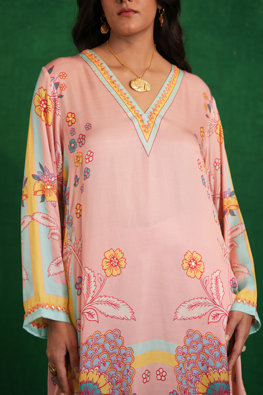 Butterfly Pink Poncho Set