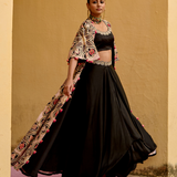 Jantar Mantar Embroidered Surajmukhi Cape Skirt Set