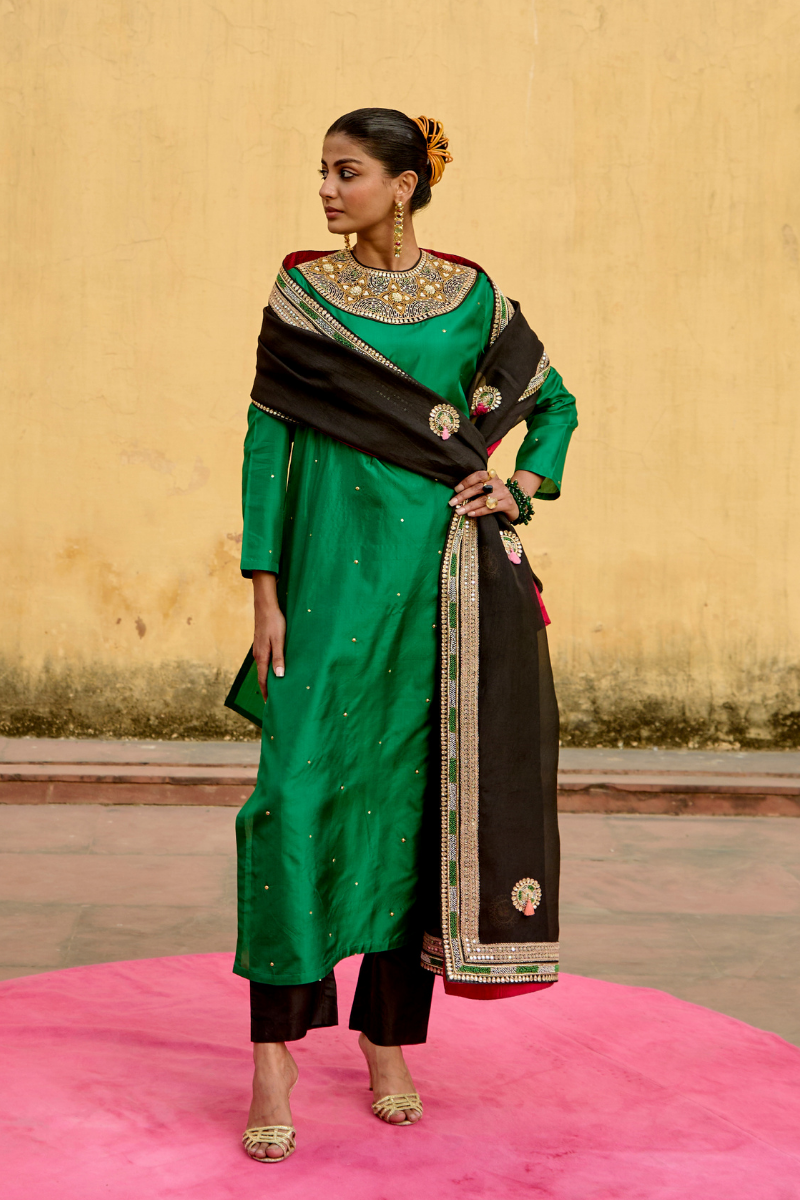 Jantar Mantar Emerald Chintz Kurta Set