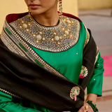 Jantar Mantar Emerald Embroidered Kurta Set