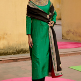 Jantar Mantar Emerald Embroidered Kurta Set