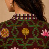 Bundi Brown Front Button Kurta / Dress