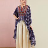 Morbagh Tribal Blue Cape Set