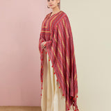 Morbagh Tribal Rose Pink Tribal Cape Set