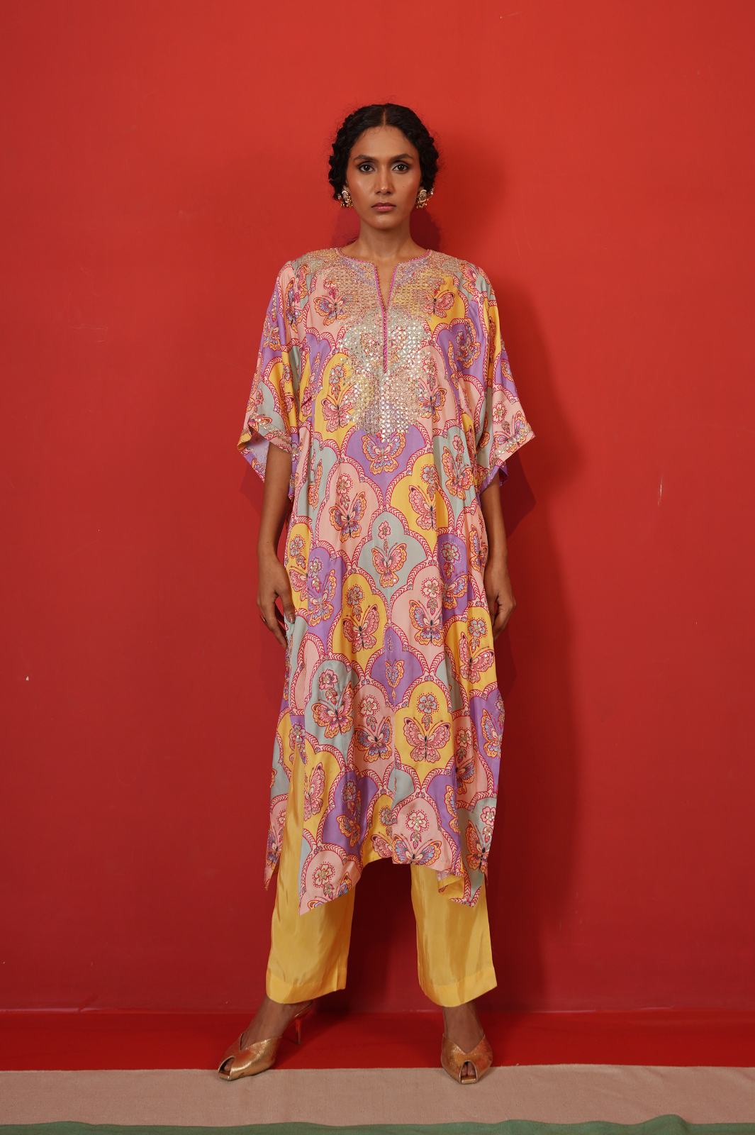 Butterfly chameli kaftan