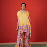 Butterfly short poncho set