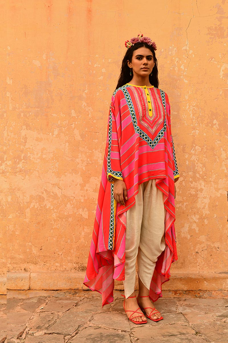 Rani Cape With Dhoti Pants