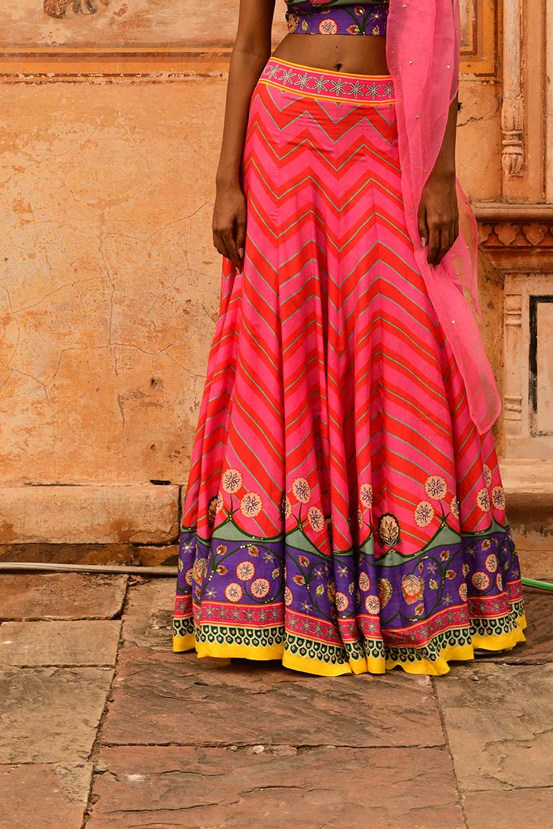 Mastani Silk & Organza Lehenga With Dupatta