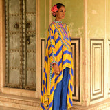 Blue Rani Cape Set