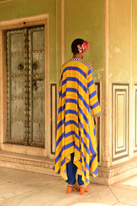Blue Rani Cape Set