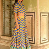 Blue Mastani Lehenga Set