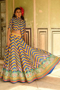 Blue Mastani Lehenga Set