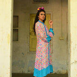 Pink Kevda Silk Kurta Set