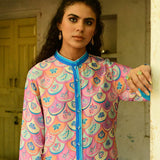 Pink Kevda Silk Kurta Set