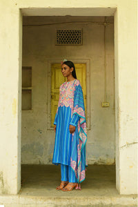 Champa Blue Kurta With Pants
