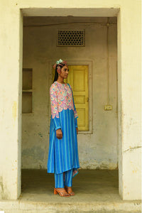 Champa Blue Kurta Set With Dupatta