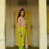 Champa Green Kurta With Pants