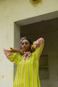 Khus Tunic And Dhoti Pant Set