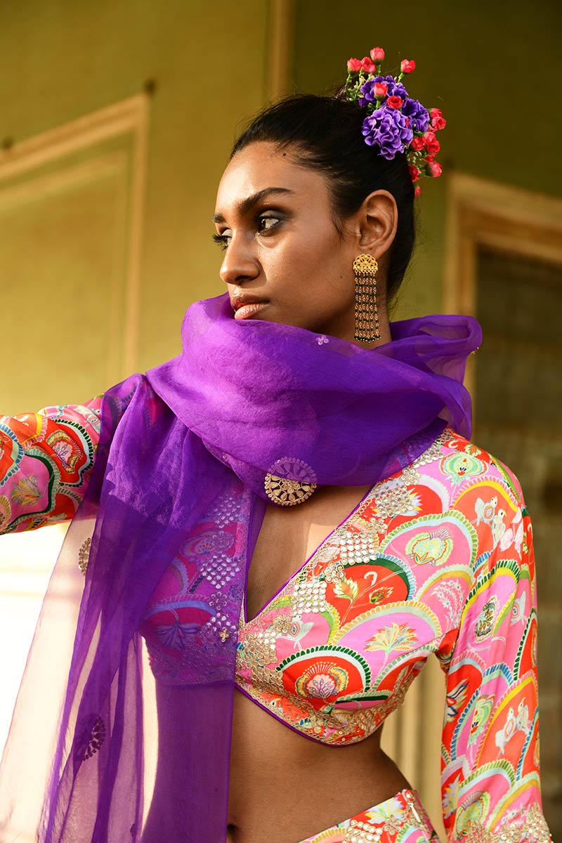 Gulbahar Lehenga Set With Dupatta