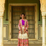 Nargis Lehenga Set With Cape