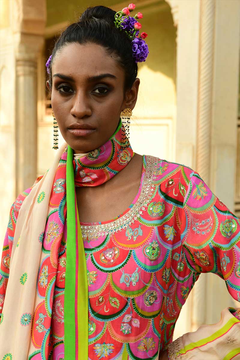 Palash Kurta And Dhoti Pants With Dupatta