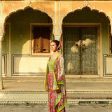 Lata Cape And Crop Top With Pansy Sharara