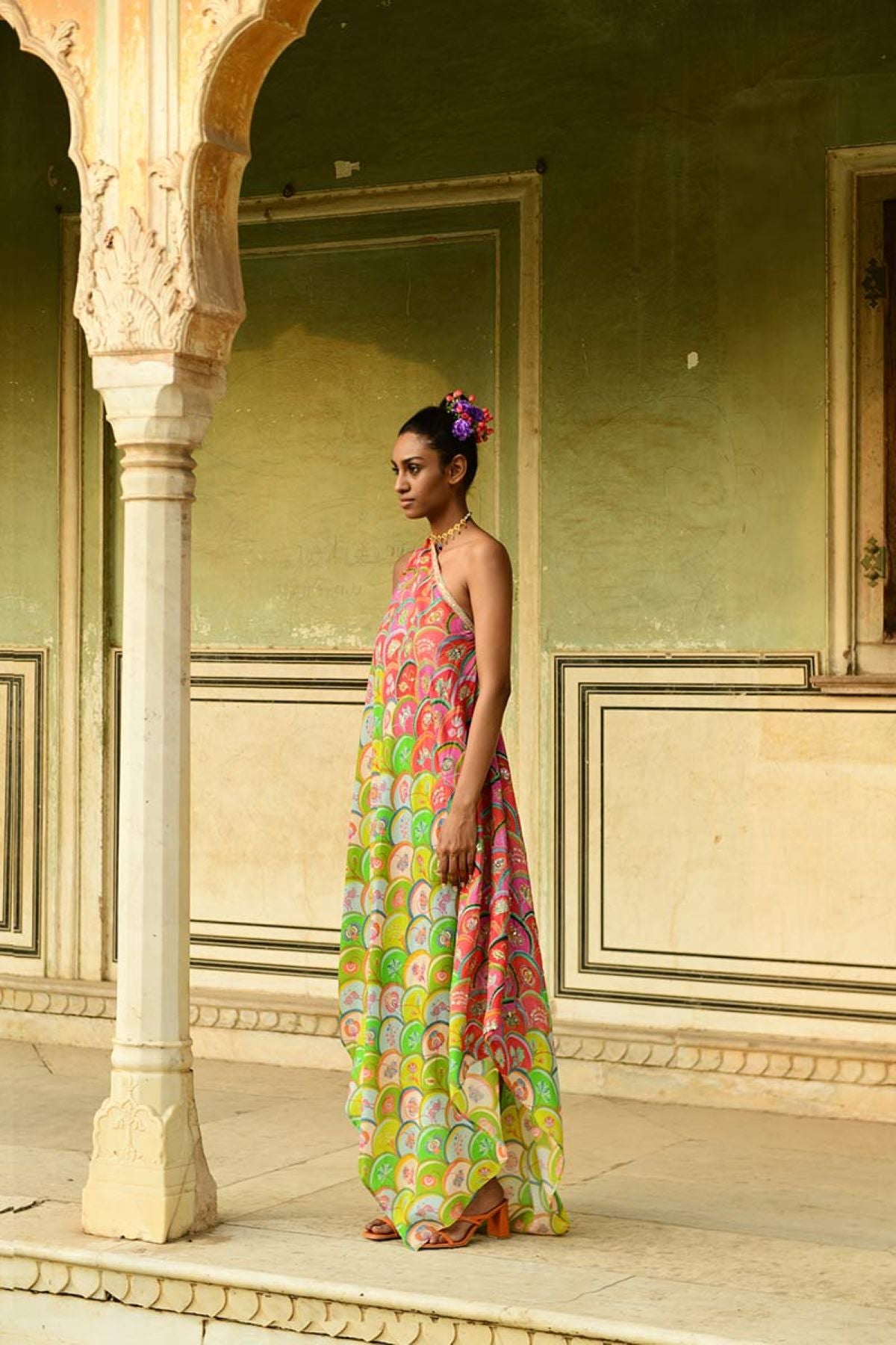 Kamini One Shoulder Asymmetrical Dress