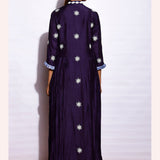 Tara Crushed Applique Embroidered Kurta With Pants