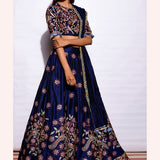 Morbagh Embroidered Lehenga With Blouse And Crushed Dupatta